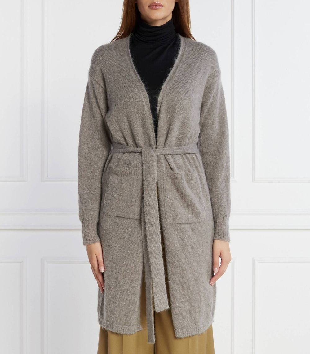 Хлопковый кардиган Max Mara Leisure - серый(334605366)