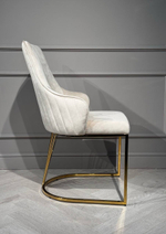 Стул обеденный Ist Casa Сиена, 62х57х90 см, бежевый, глянцевое золото