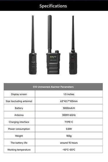 SKYDROID S-10 / «СОКОЛ 10» портативный всенаправленный детектор-обнаружитель дронов