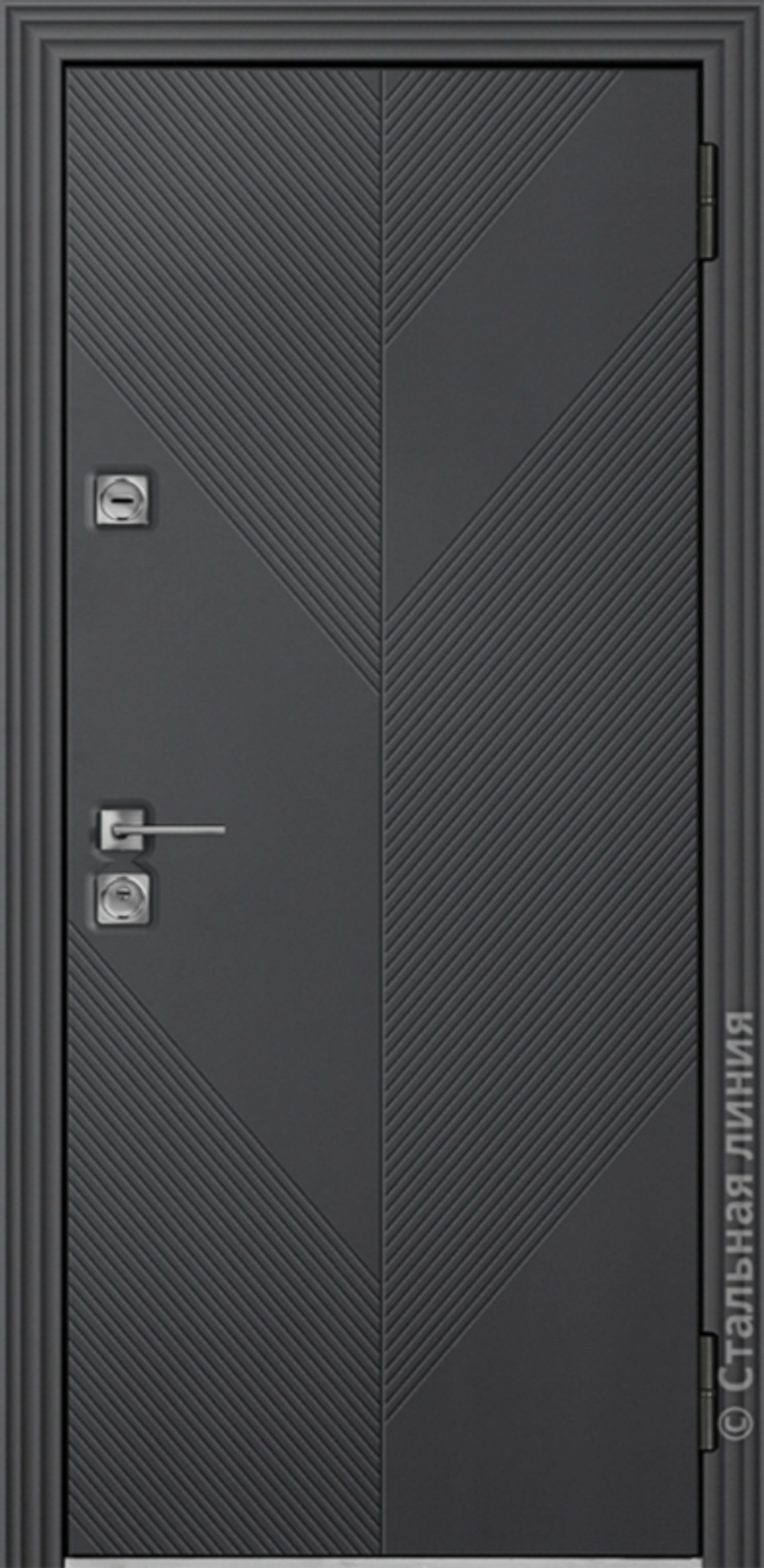 Верена (Антрацит RAL 7016/Слоновая кость RAL 9001) Verena