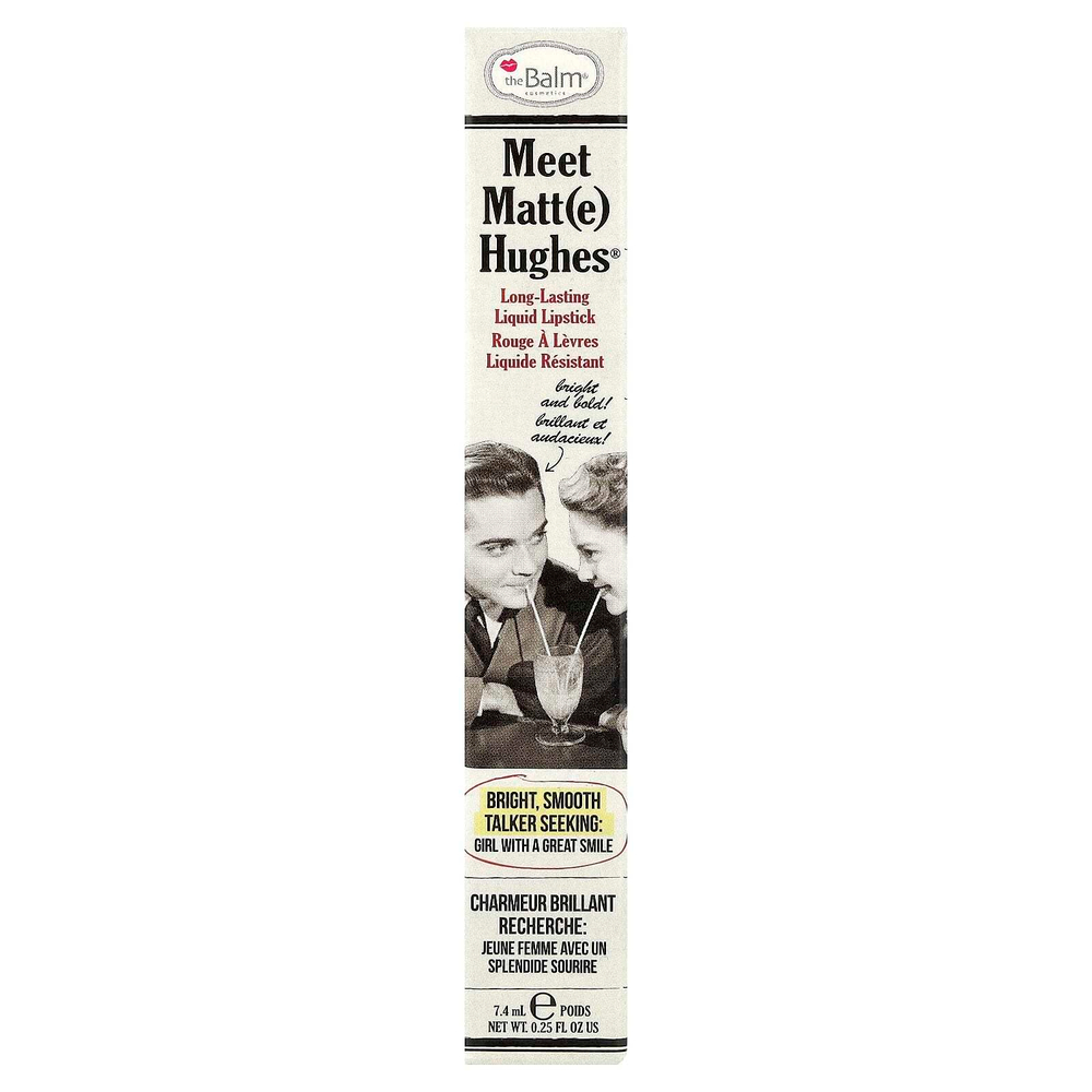 theBalm Cosmetics, Meet Matt(e) Huthes®, жидкая помада для стойкого эффекта, лояльность, 7,4 мл (0,25 жидк. унции)