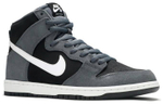 Nike Dunk SB Pro classic comfortable high-top sneakers for men and women the same gray and black