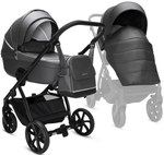 Детская коляска Noordi Fjordi Leather V2 2 в 1 1462819 Shadow Grey