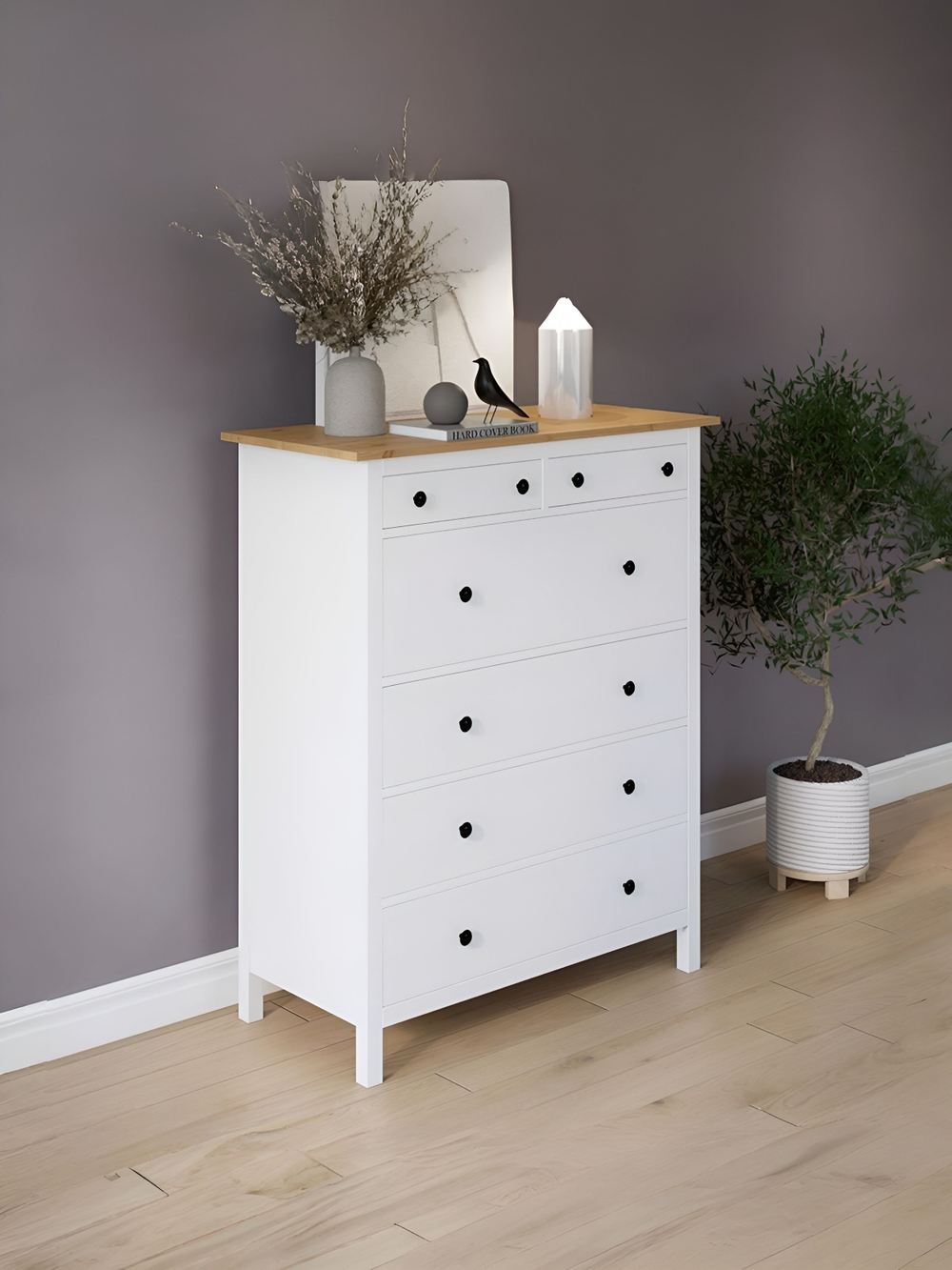 IKEA Комод КЫМОР 6 ящиков, HEMNES 108*131*50, КЫМОР (Хемнес ИКЕА)