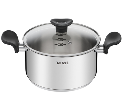 Кастрюля с крышкой Tefal Primary 20 см 3 л E3084474