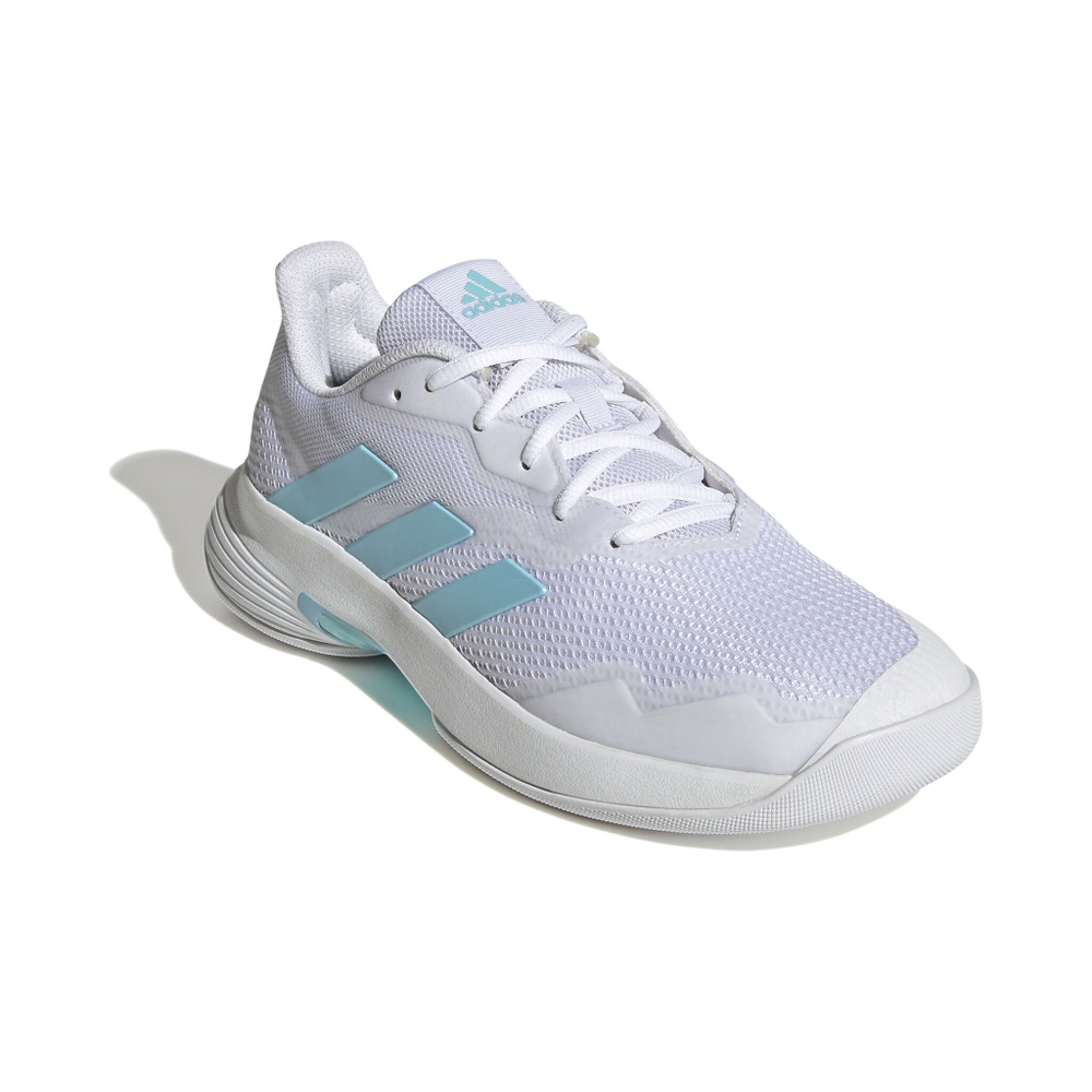 Женские теннисные кроссовки adidas CourtJam Control Carpet Shoe Women - White, Turquoise