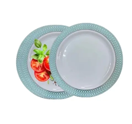 Тарелка Complement пластиковая белая Spiral d=230мм 6шт/упак