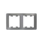 GLOSSA 2-постовая РАМКА, вертикальная, ПЛАТИНА