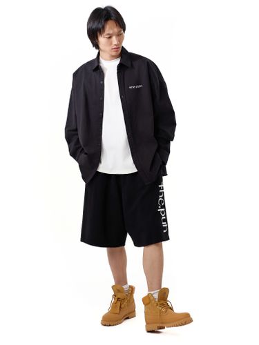 Черные трикотажные шорты с лого