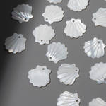 Ракушка из белого перламутра речных ракушек, 17,5*16мм