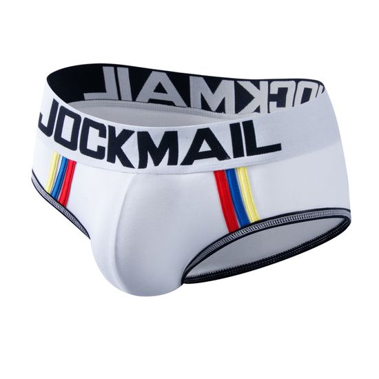 Мужские трусы брифы белые JOCKMAIL JM2059-1