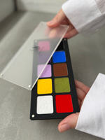 Набор пастели на 10 цветов " База " в магнитном футляре