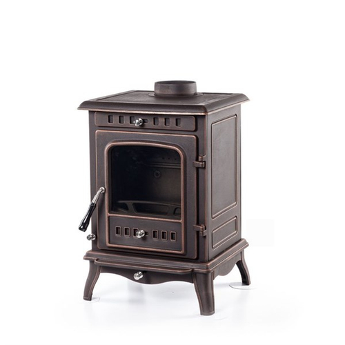 Чугунная печь-камин ERIK патина