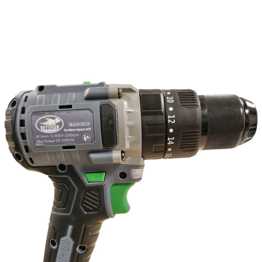 Шуруповерт ReytFish D-5213 20V 7.5Ah 100N.m +2 аккумулятора