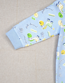 Боди Зебра 3 (голубой)