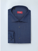 Сорочка мужская VESTER длинный рукав, цвет синий, бамбуковое волокно 58218 14