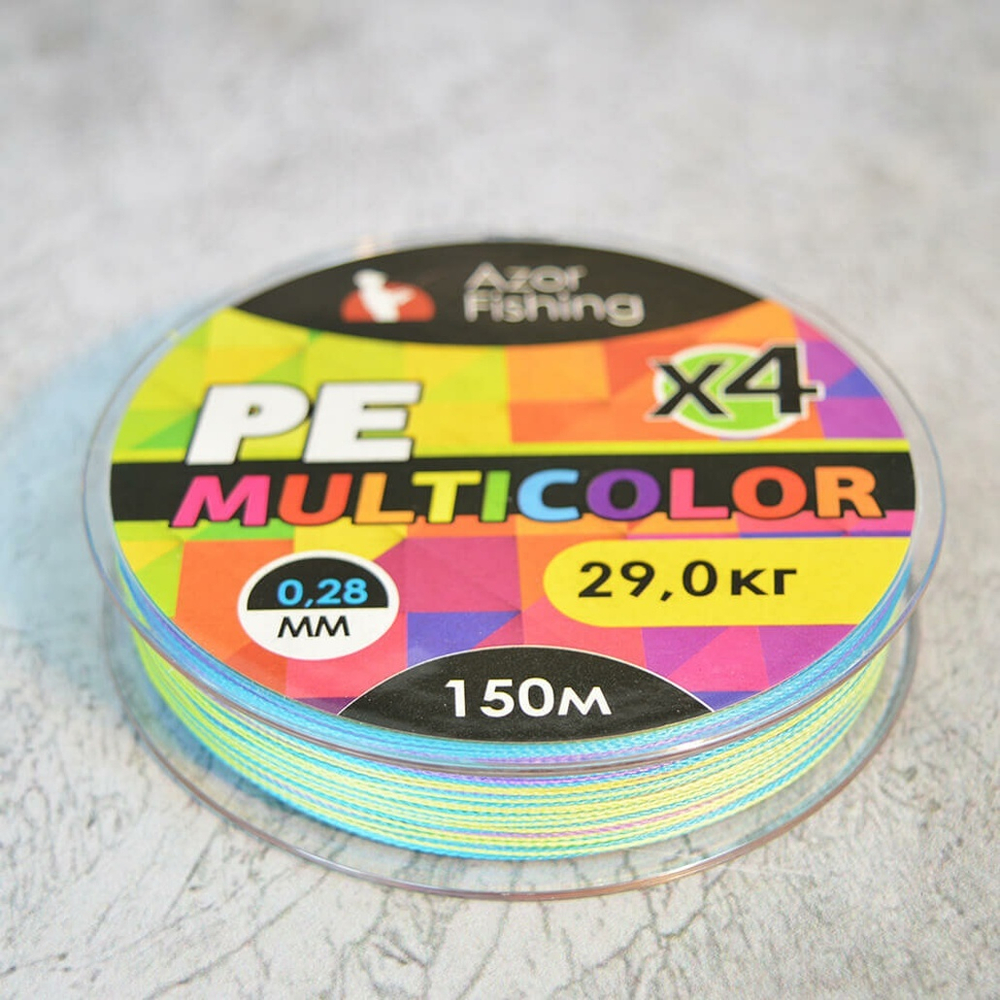 Леска плетеная 0,28мм Премиум 4 нити 150м 29кг