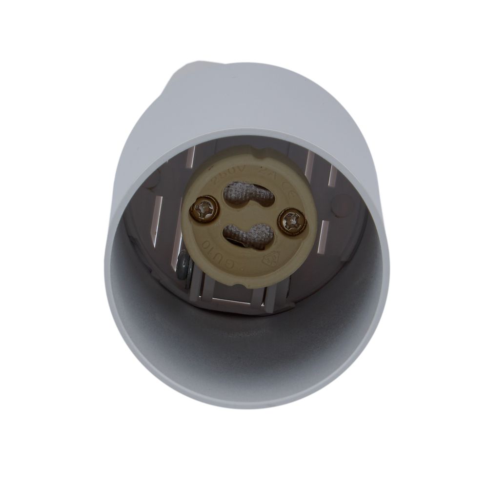 UBL-Q324 GU10 WHITE Светильник-прожектор трековый. Под лампу GU10. Корпус белый. ТМ Volpe