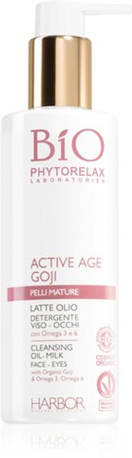 Phytorelax Laboratories Bio Active Age Goji - нежное очищающее молочко для зрелой кожи /   200  ml  / GTIN 8030976015984
