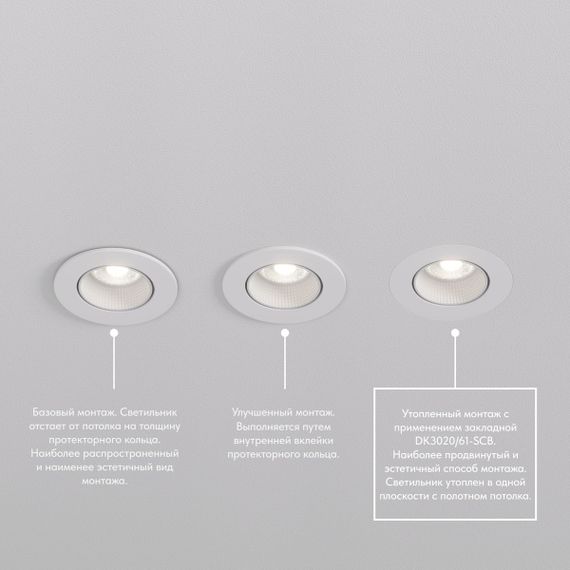 Встраиваемый светильник Denkirs Rodvig DK3061-WH