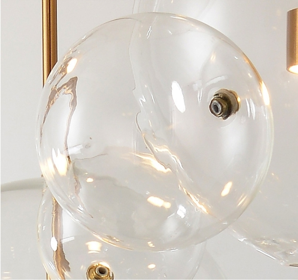 Pendant design lamp   Bolle by Giopato & Coombes (3 lampshade ,  round mount)