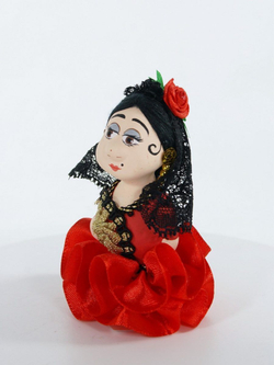 Кукла потешка фарфоровая Испаночка