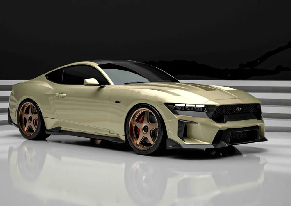 Широкий обвес Jedi для Ford Mustang S650 2024+ Форд Мустанг тюнинг карбон Robot robotbodykits