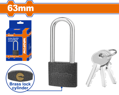 Замок навесной с длинной дужкой 63 мм (6/48) WADFOW WPD5560L