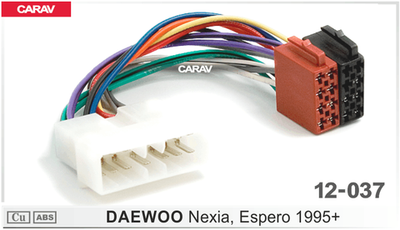 ISO - коннектор для Daewoo Nexia/Espero 1995+ (Carav DW 12-037)