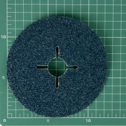 Фибровый шлифовальный круг по металлу DEBEVER 125 мм P24 (со шлицами), циркониевый корунд, 5 шт