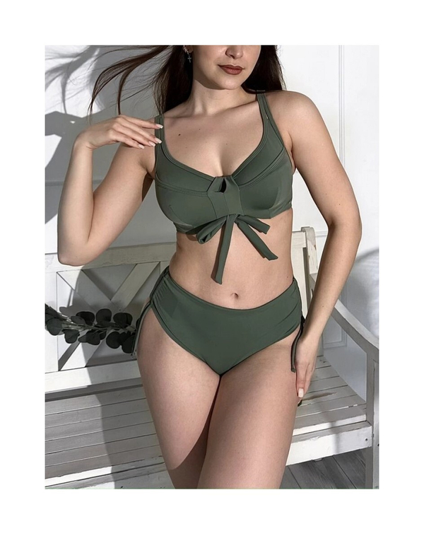 Плавки Zebra слипы на завязках (оливка)