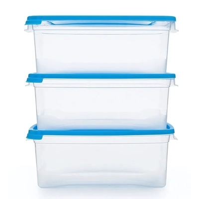 Комплект контейнеров для замораживания продуктов, 3 шт, 1,0л прямоугольный Морозко