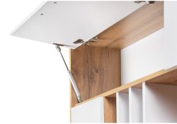 Письменный стол Лайт 03.243 150х57х180 дуб золотой (craft) / белый премиум