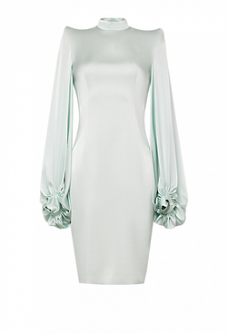 Платье-футляр мятное 08-04-21SS