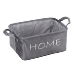 Корзина для хранения "Велюр" Д340 Ш220 В160, серый