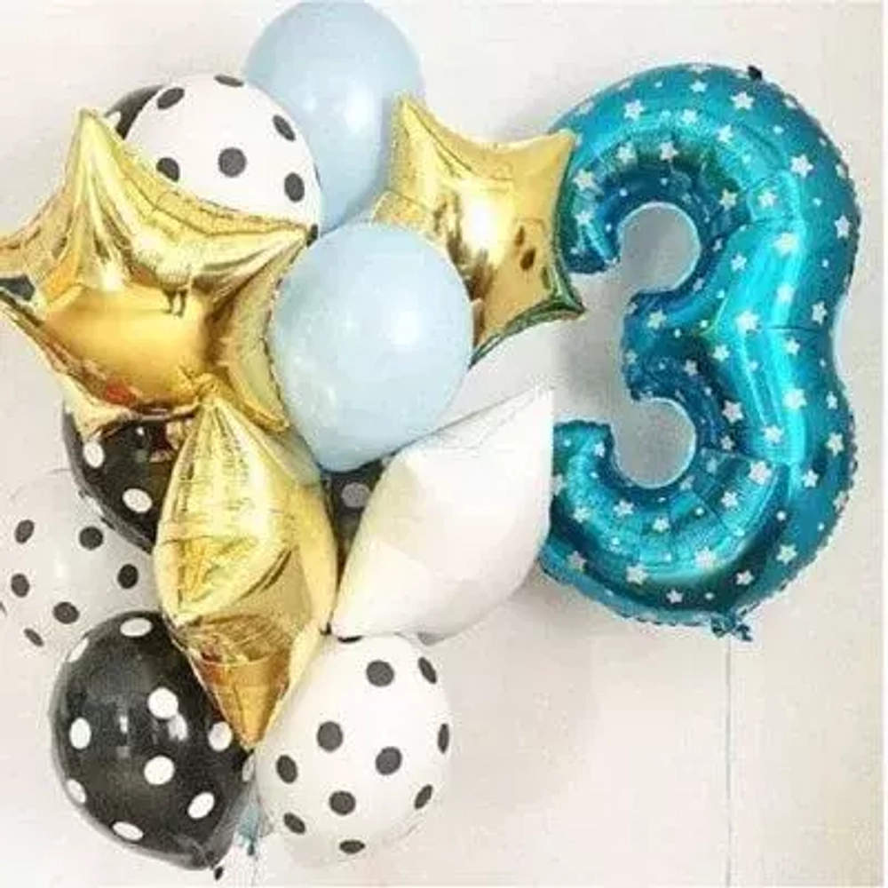 Букет шаров на 3 года