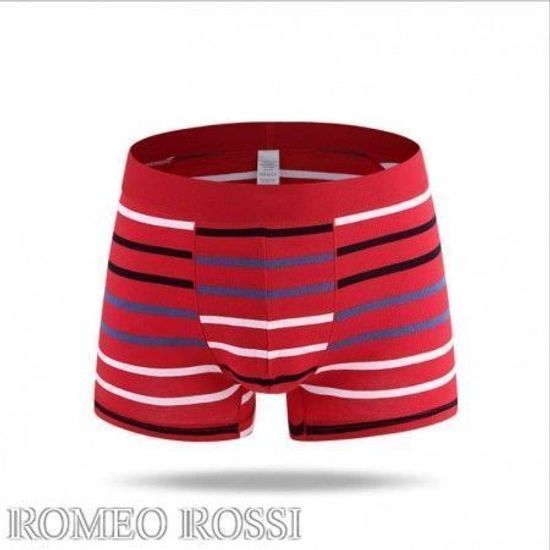 Мужские трусы боксеры красные Romeo Rossi  RR6003-3