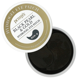 Petitfee Гидрогелевые патчи для глаз Black Pearl & Gold Hydrogel Eye Patch, 60 шт.