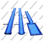 Водная горка с надувным дном, на подкачке ТУРБО "Гидроспуск", с бассейном, 150*3,5*0,8 м