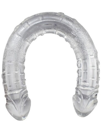 Фаллоимитатор двойной Twin Peaks, прозрачный (Цвет: прозрачный)