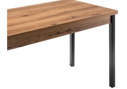 Стол Оригон 120(160)х70х77 дуб горный / черный матовый
