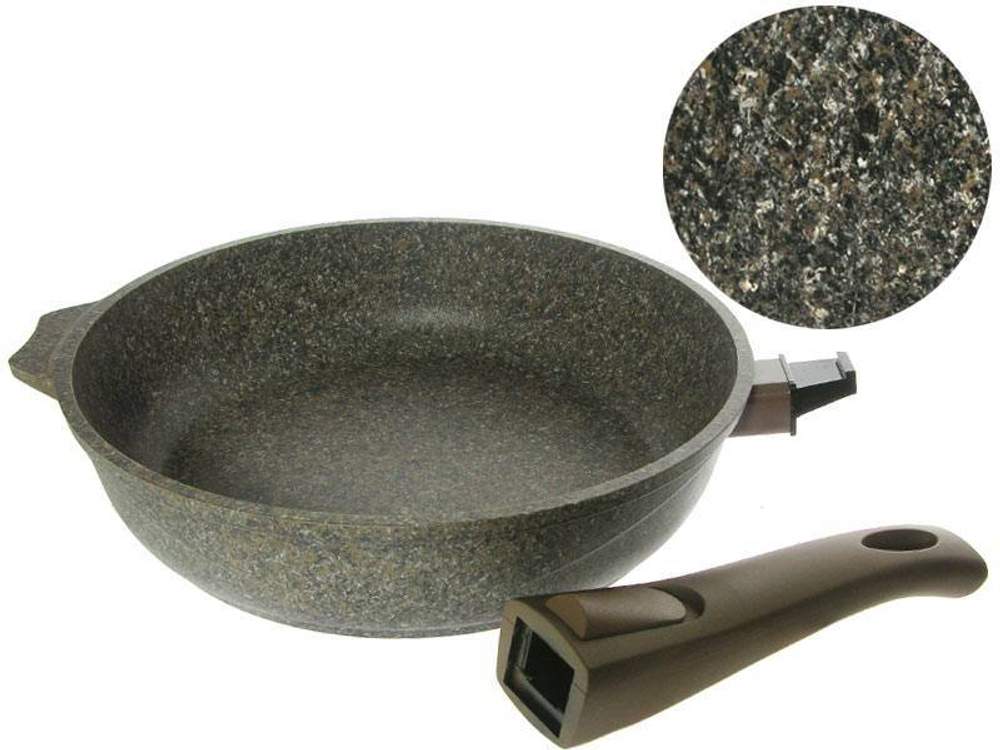 Сковорода 18см Premium mokko со съемной ручкой