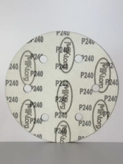 Шлифовальный круг D 225 мм на липучке 10 шт Р 240 6 отверстий