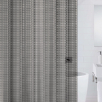 Штора для ванной 3D серый 180*180см, EVA