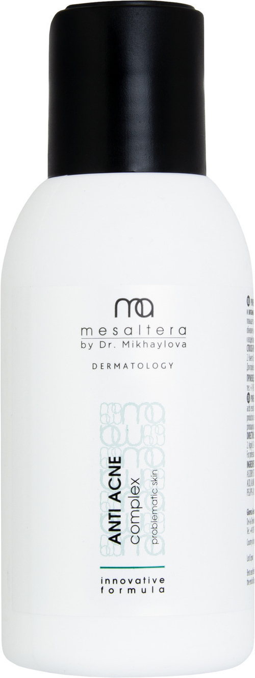 Mesaltera by Dr. Mikhaylova Anti Acne Complex - Анти-акне комплекс для лица от Мезалтера - Антибактериальный, себорегулирующий, успокаивающий гель с гликолевой кислотой и цинком, 100 мл