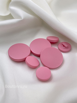 Пуговицы розовые  матовые