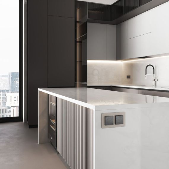 Розетка влагозащищенная с заземлением с защитной крышкой и шторками Werkel N графит рифленый W1171204 4690389213076