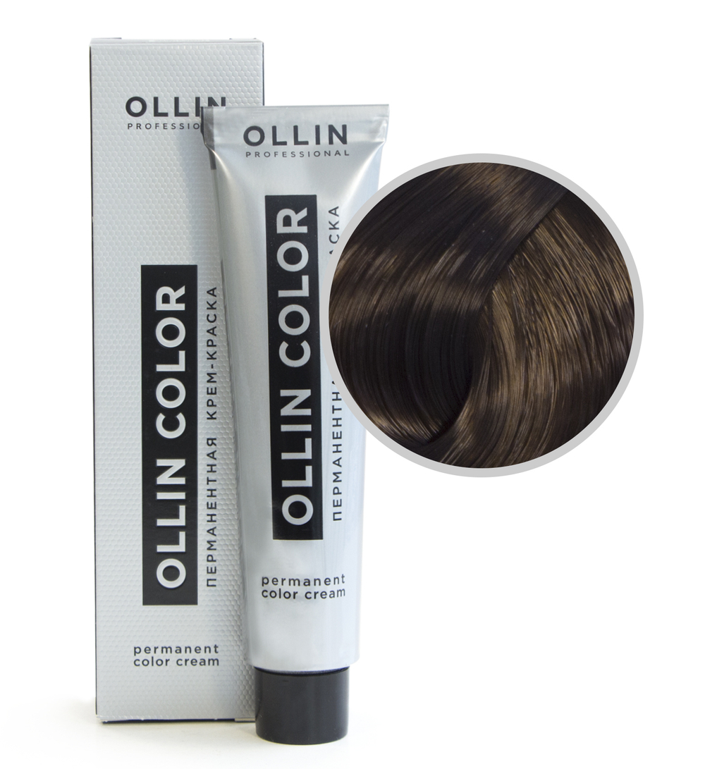 Ollin Color Крем-краска для волос, перманентная, тон №5-0, Светлый шатен, 60 мл