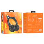 Накладные Bluetooth наушники Borofone BO18 cat ear black