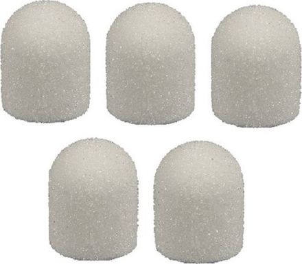 Medcaps Колпачки для аппаратного педикюра белые, 13 мм, 60гр